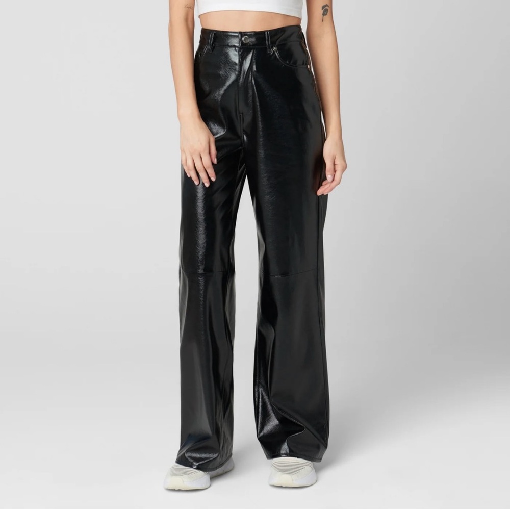 BLANK NYC FRANKLIN IN RIGHT ON TIME VEGAN LEATHER PANTS SIZE 31